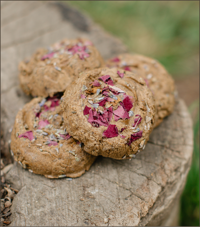 Earth & Ash Cleansing Bar with rose petals